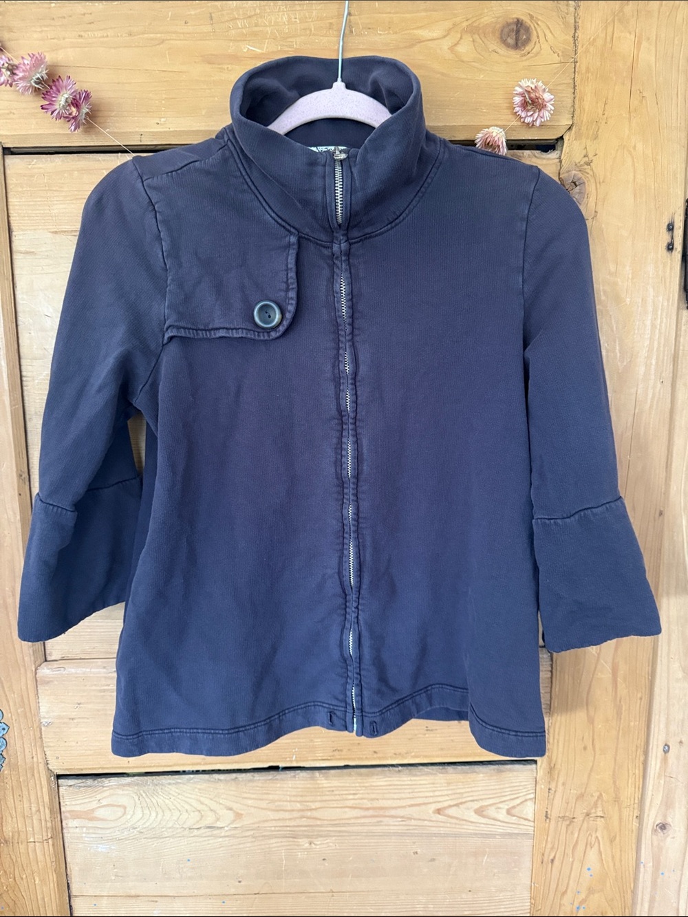 Michael Stars Black Zip Cardigan Jacket small